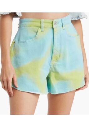 NWT WE WORE WHAT Flare Bell Shorts Tie Dye